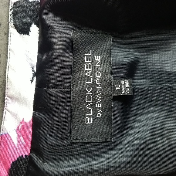 Black Label Evan Picone floral sheath dress with size 10 - 2 piece match jacket - Picture 13 of 17
